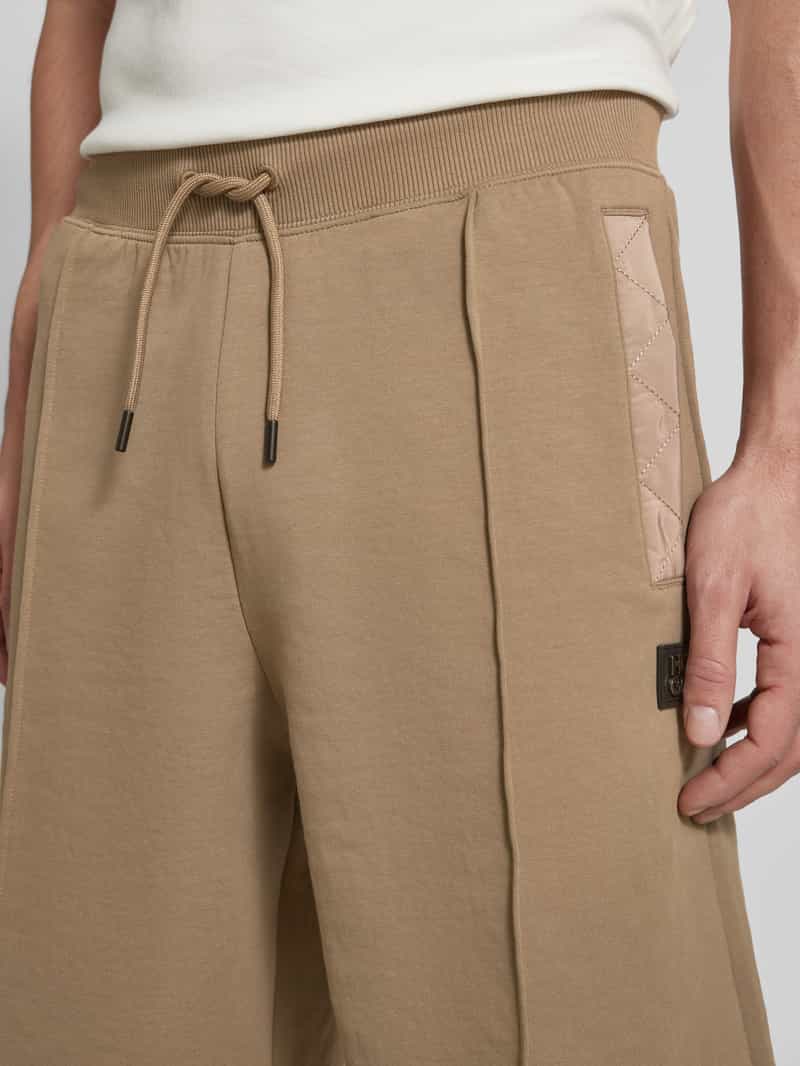HUGO Sweatshorts met labelprint model 'Dilmos'