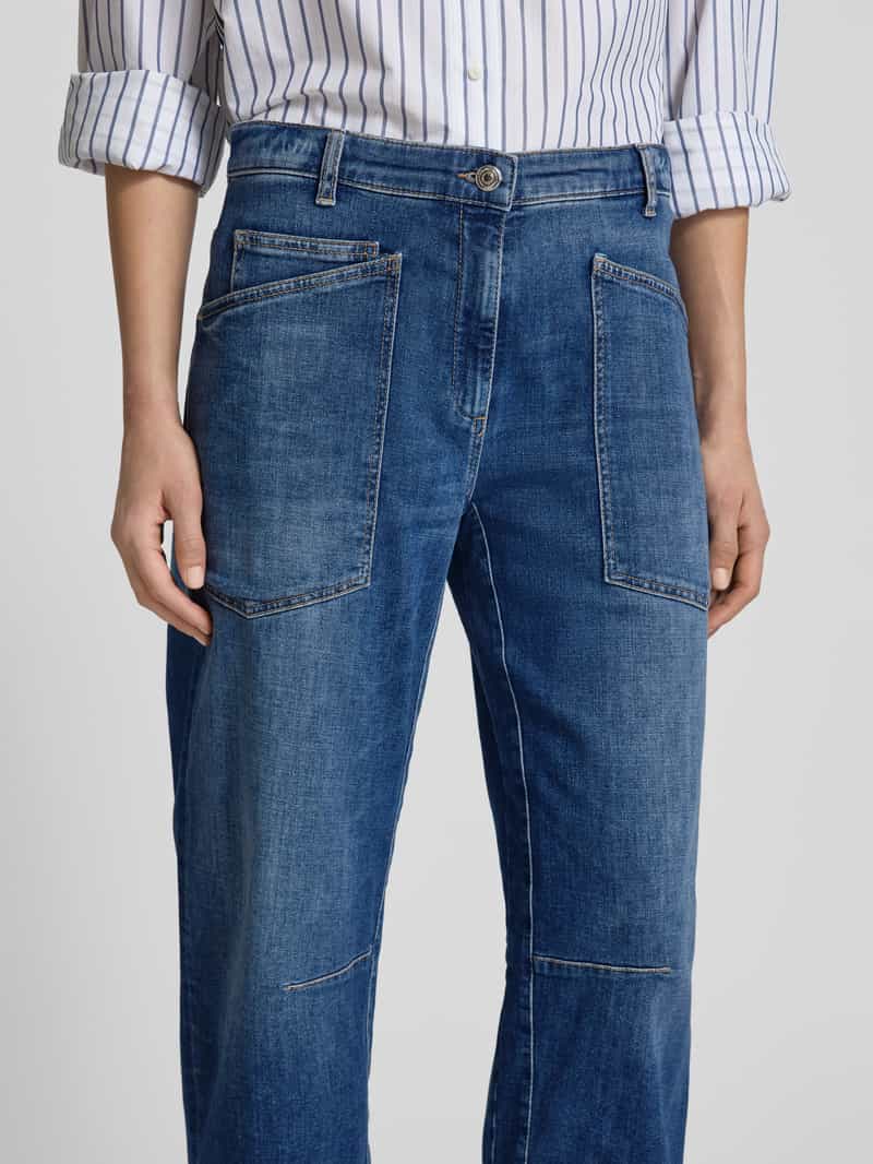 CAMBIO Tapered fit jeans met opgestikte zakken model 'OCEAN'