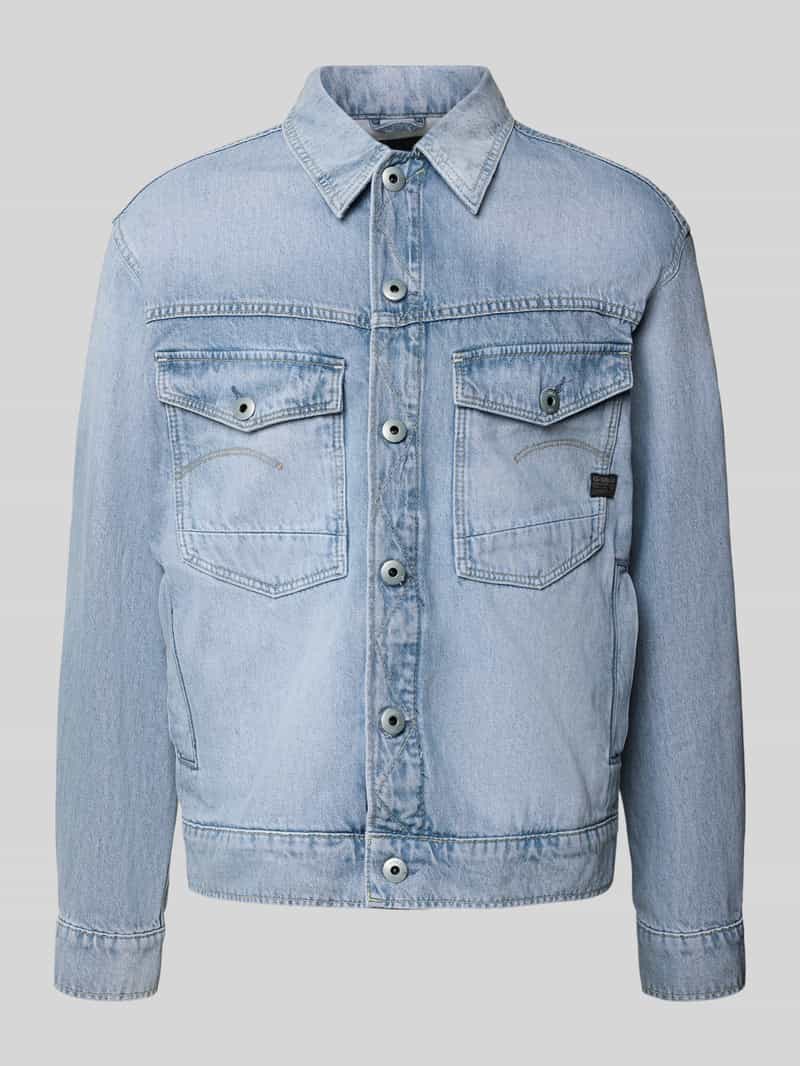 G-Star Raw Jeansjack met opgestikte klepzakken op de borst model 'Dakota'