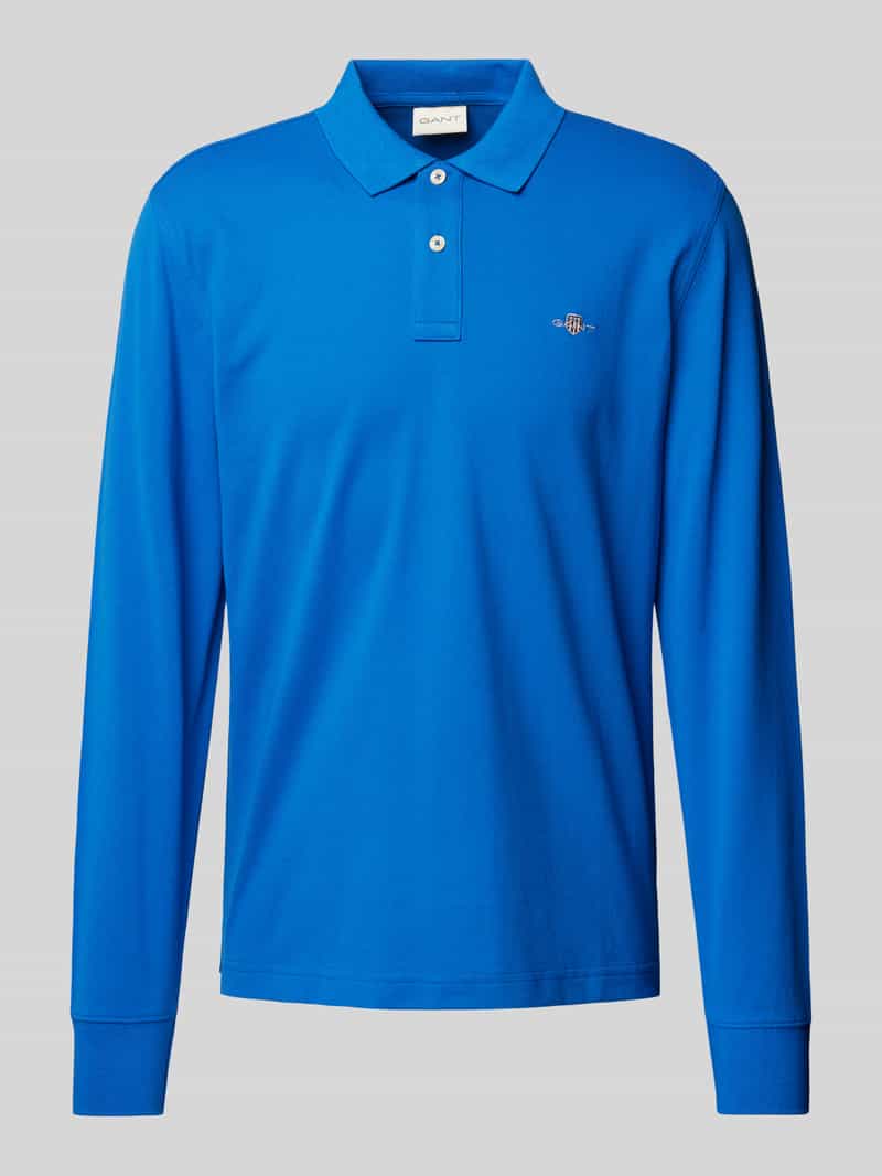 Gant Regular fit poloshirt met labelstitching model 'SHIELD'