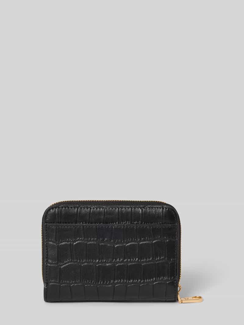 CK Calvin Klein Portemonnee van echt kalfsleer model 'Croc'