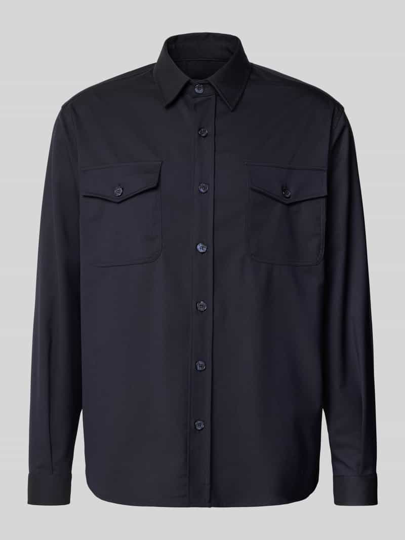 CRUNA Regular fit overhemdjack met borstzakken model 'Osaka'