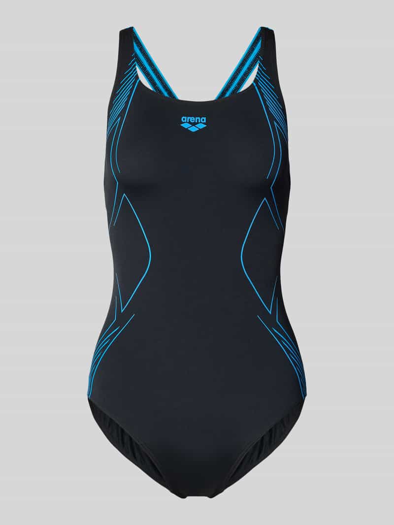 slim fit badpak met logoprint slim fit badpak met logoprint