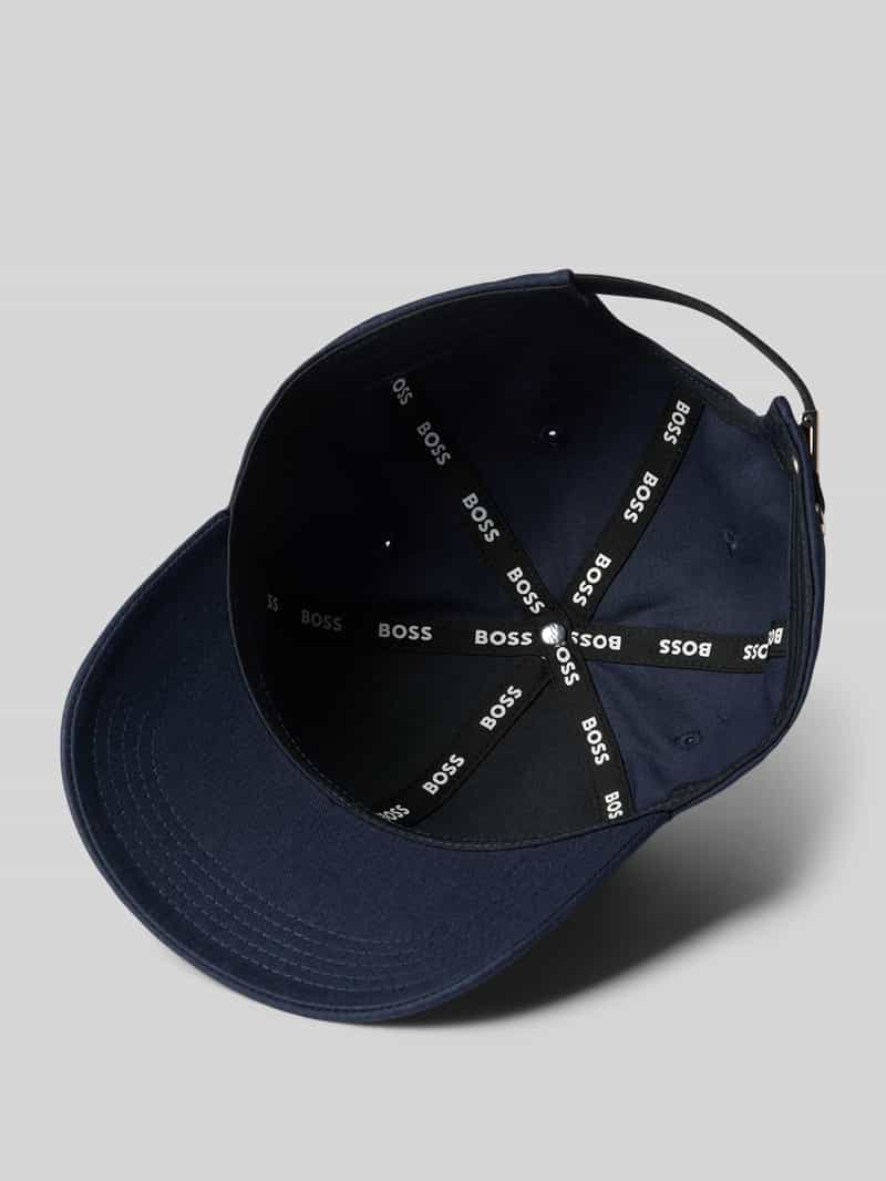 Boss Baseballpet met labeldetail