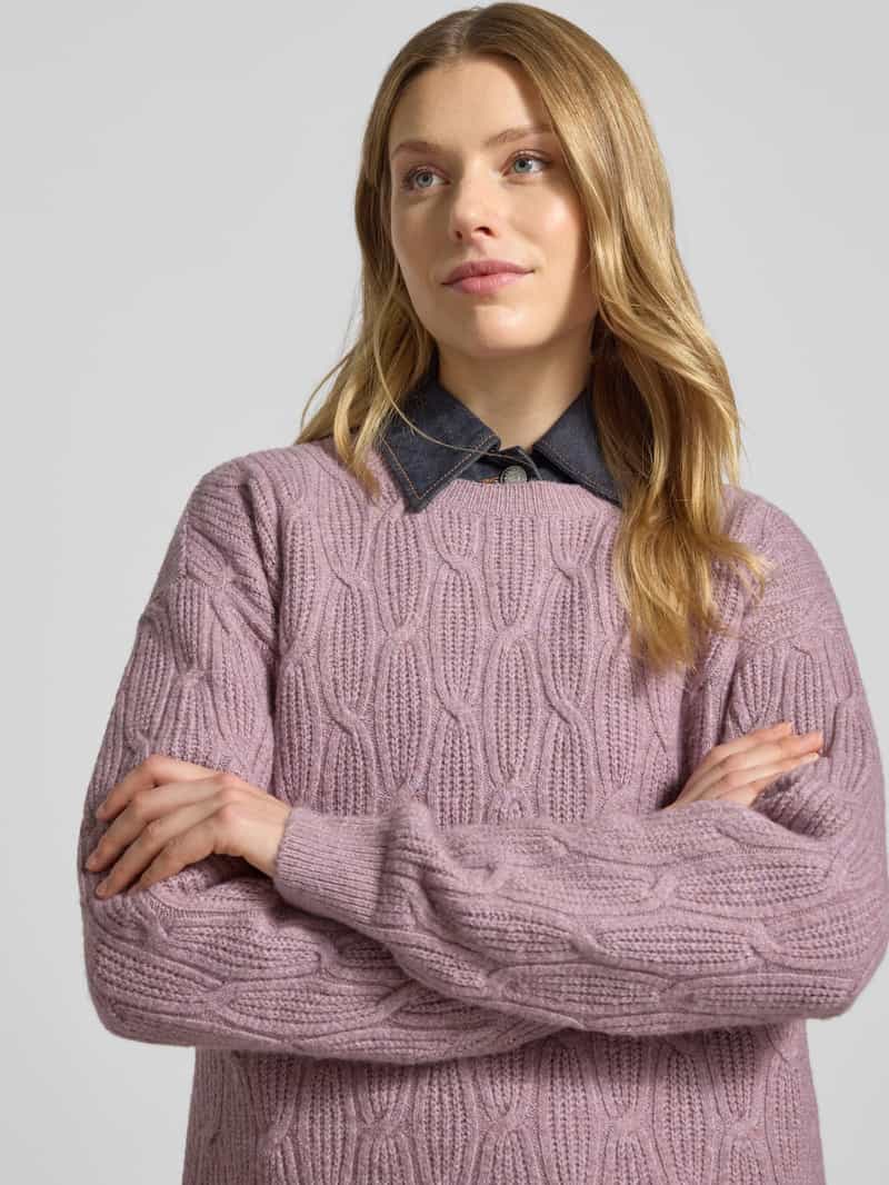 Vila Gebreide pullover met structuurmotief model 'LASSIA'