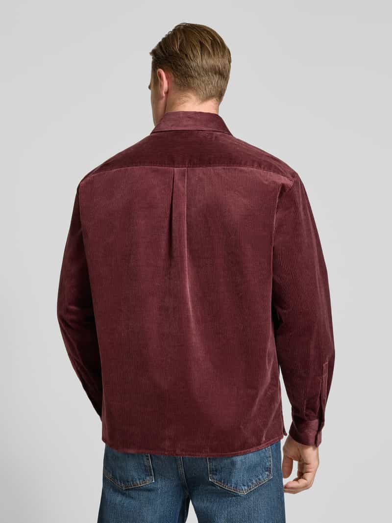 drykorn Regular fit cargo-overhemd van corduroy met kentkraag