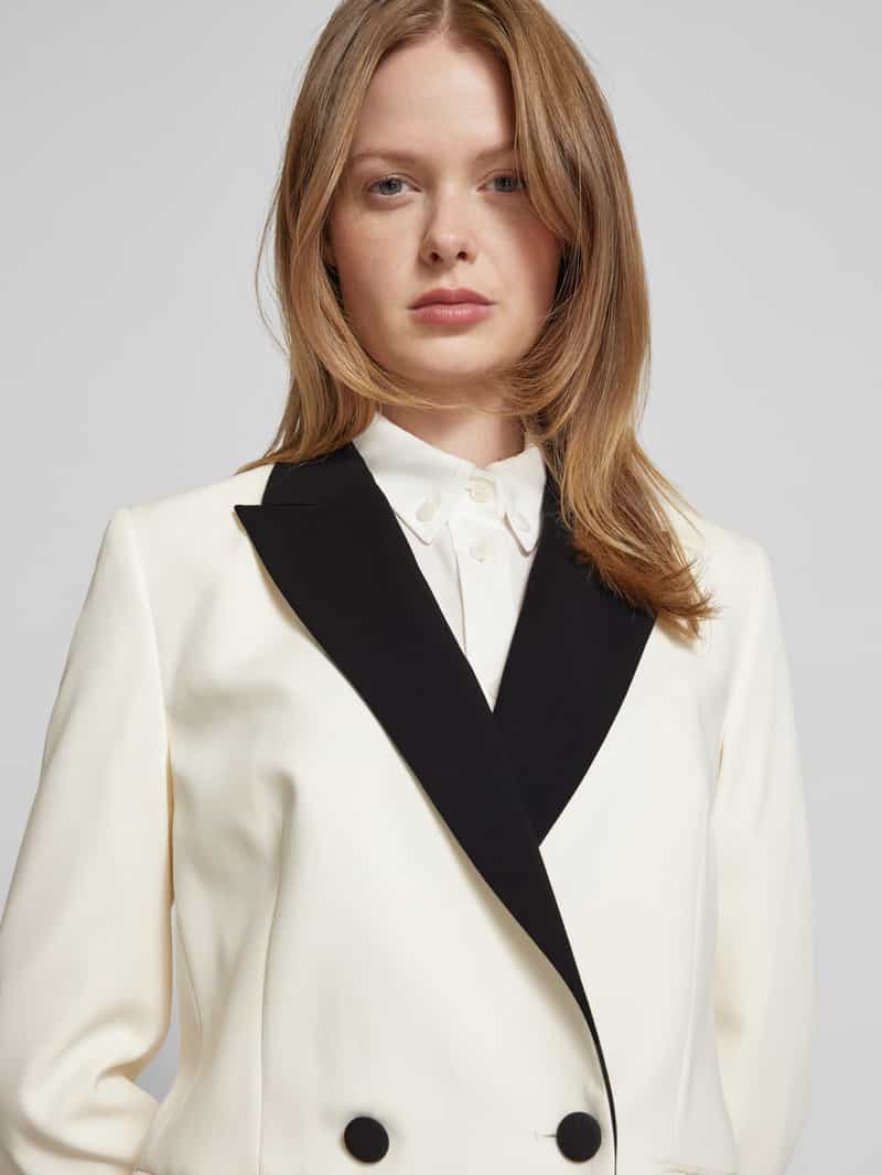 Christian Berg Woman Selection Regular fit blazer met viscose en reverskraag