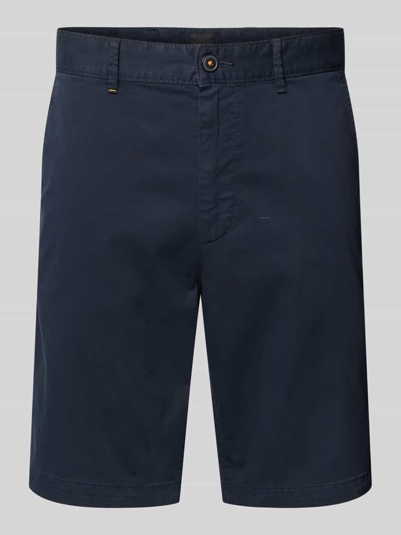 Boss Orange Korte slim fit chino met ceintuurlussen