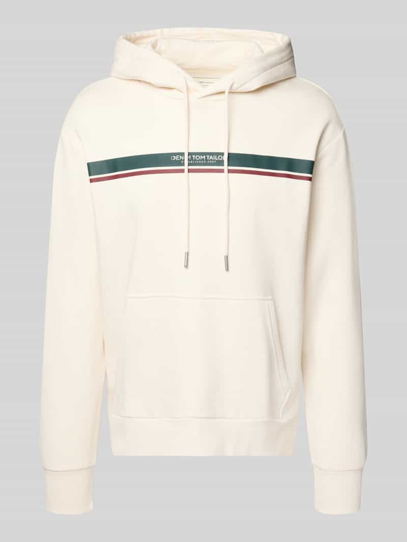 Tom Tailor Denim Regular fit hoodie van katoenmix