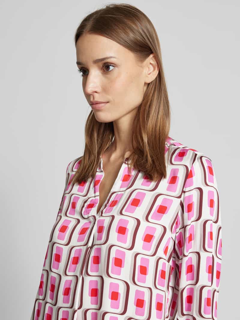 Emily Van den Bergh Regular fit blouse met tuniekkraag