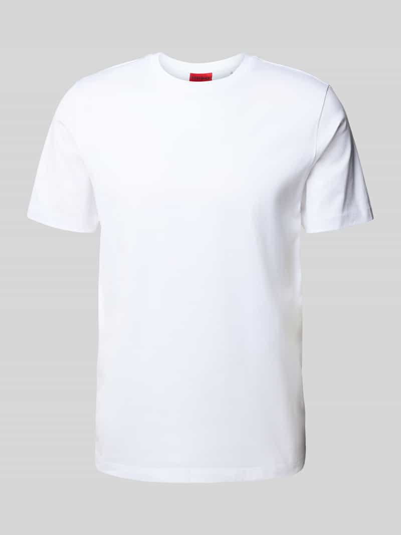 HUGO Regular fit T-shirt van puur katoen model 'DIMERSTEE'