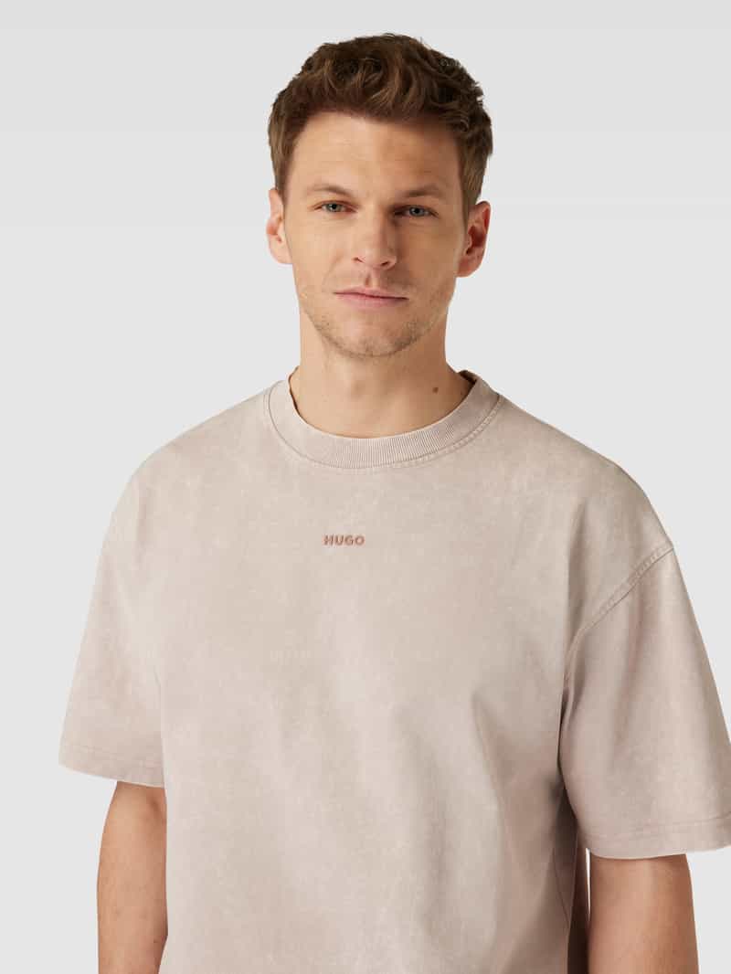 HUGO Oversized T-shirt met labeldetail model 'Dandalor'