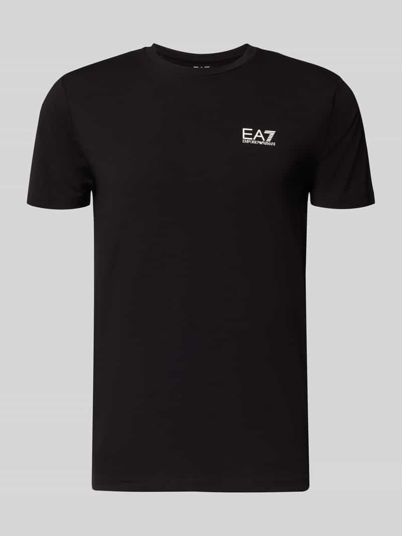 T-shirt met labelprint