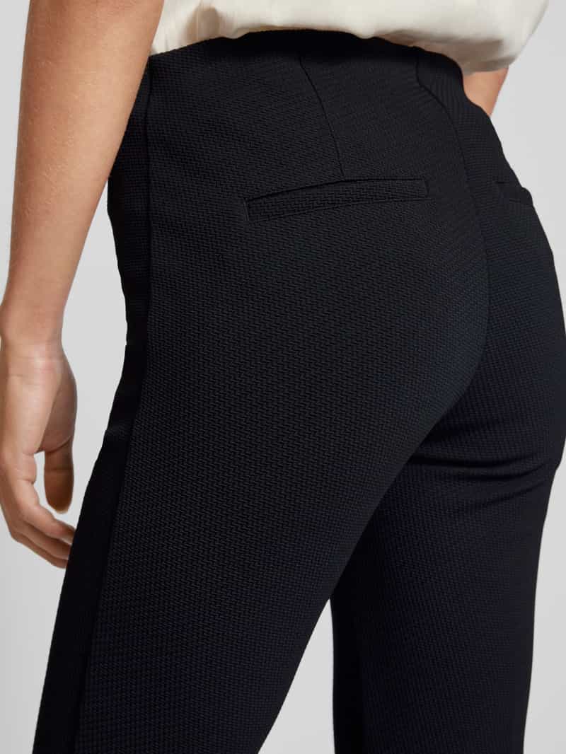 CAMBIO Bootcut stoffen broek met structuurmotief model 'ROS EASY KICK'