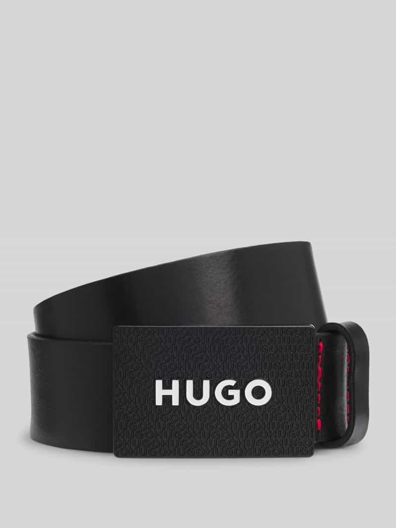 HUGO Leren riem met koppelsluiting model 'GILAO-Z'