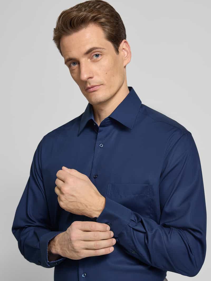 Eterna Modern fit zakelijk overhemd met kentkraag
