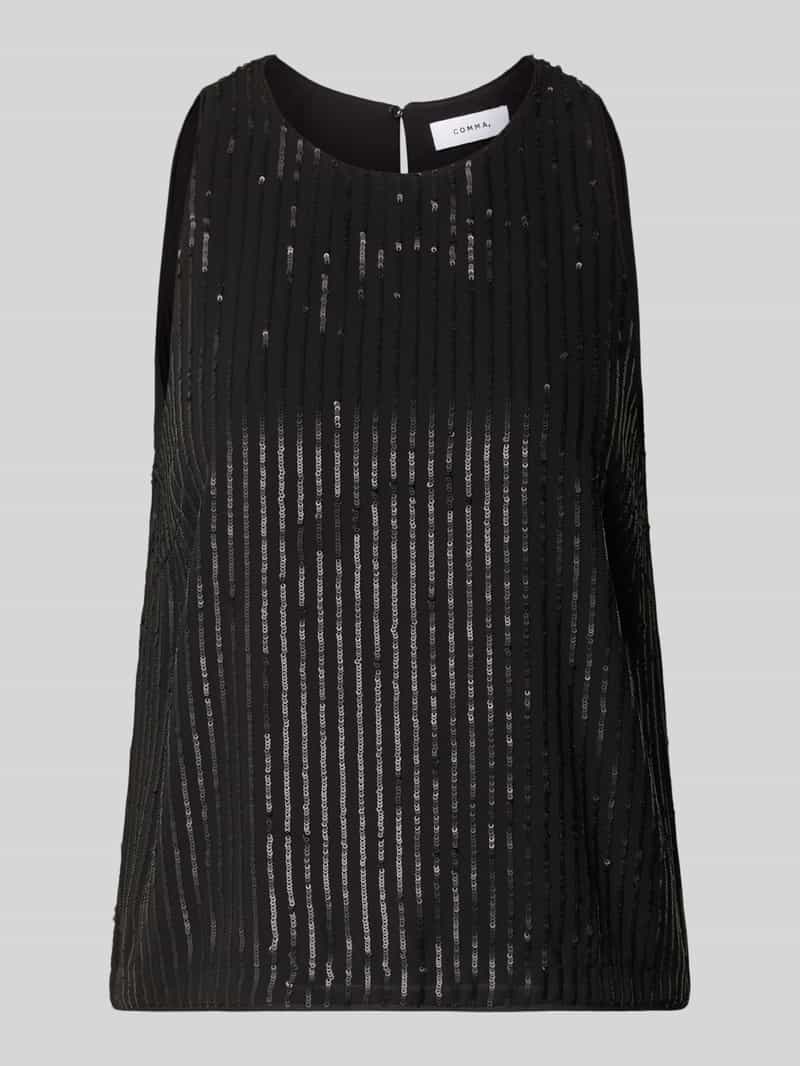 comma Blousetop met pailletten