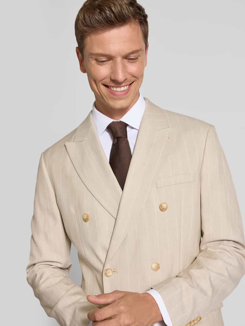 MCNEAL Slim fit colbert met paspelzak op de borst