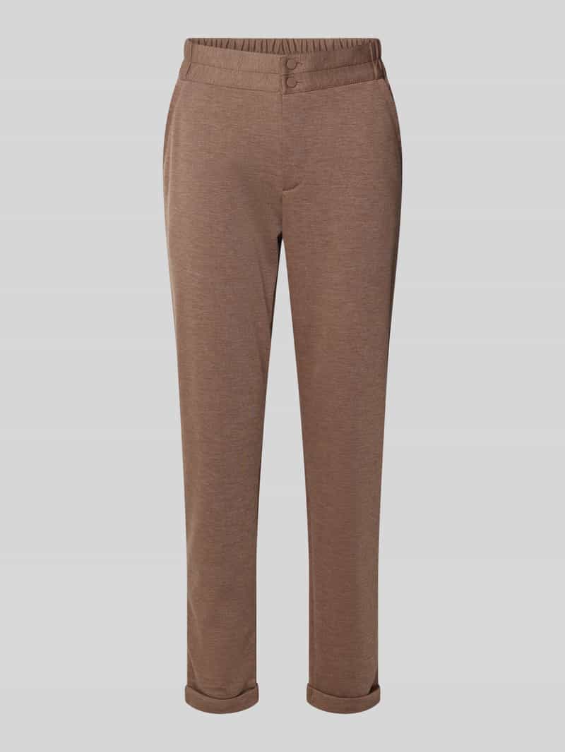 FREE QUENT Slim fit stoffen broek met vaste boorden model 'Nanni'