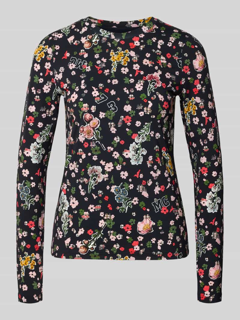 Marc Cain shirt met lange mouwen met labelprint