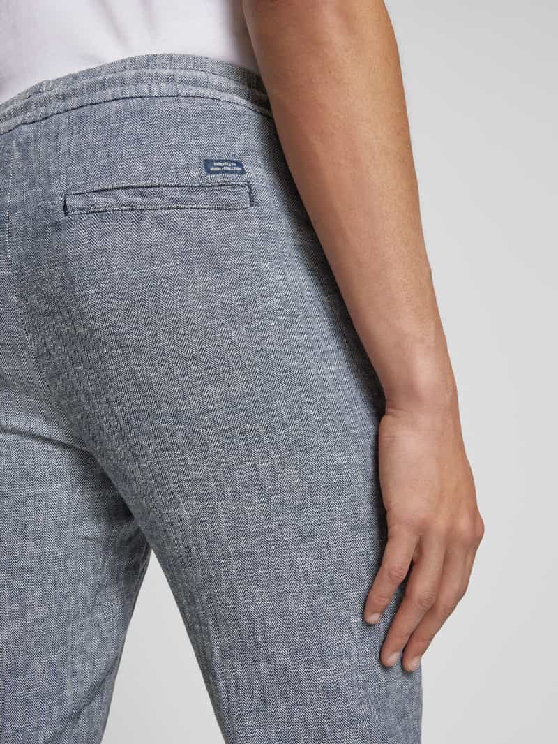 Blend Regular fit stoffen broek met tunnelkoord model 'MORGAN'