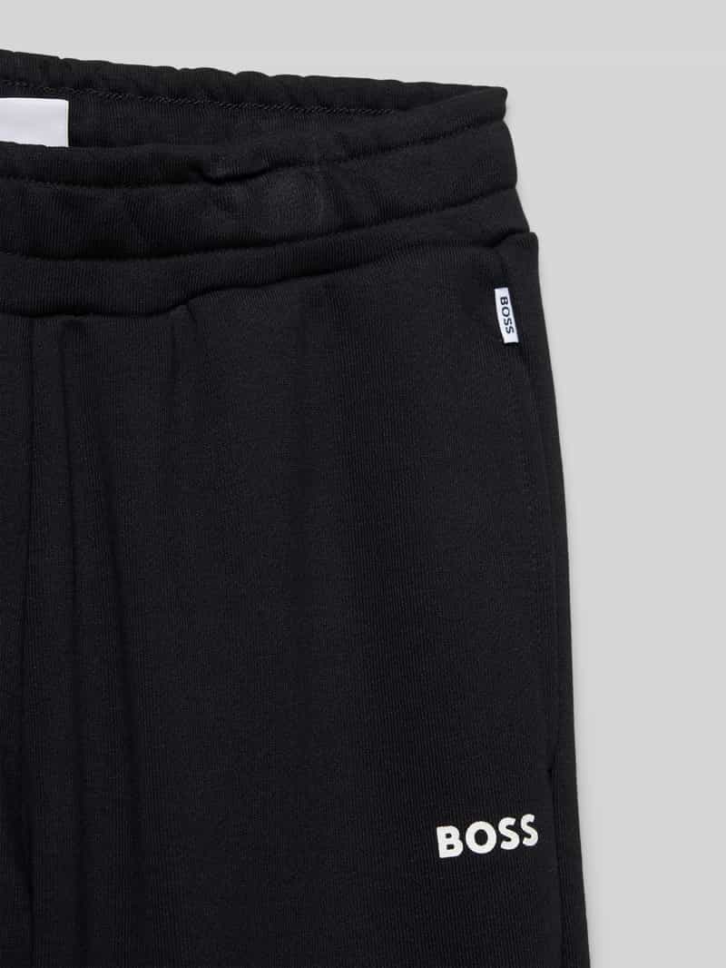 Boss Relaxed fit sweatpants met labelprint