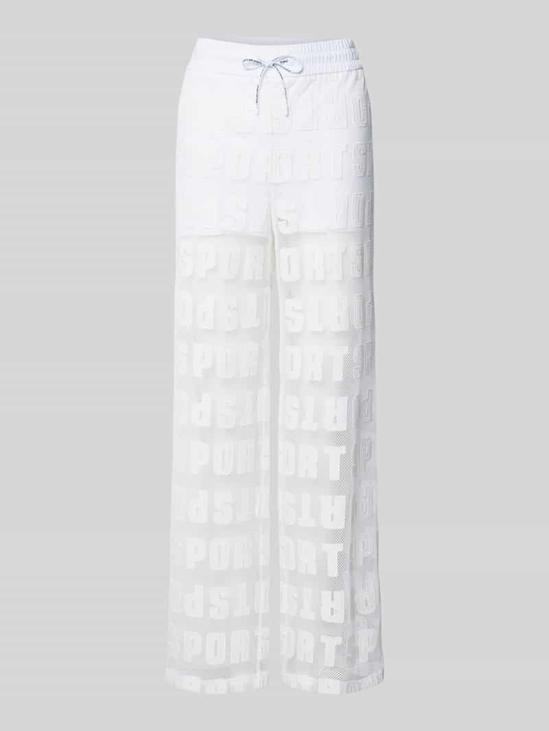 Marc Cain Stoffen broek in semi-transparant design