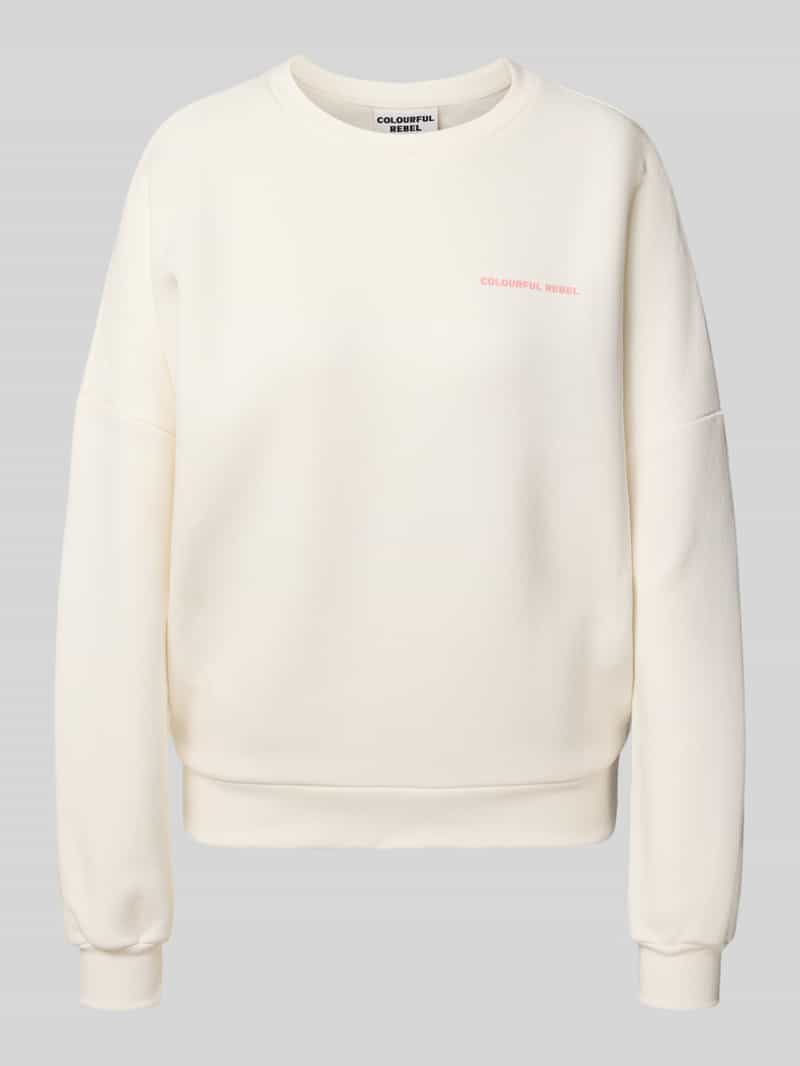 Colourful Rebel Sweatshirt met labelprint model 'Summer Shell'