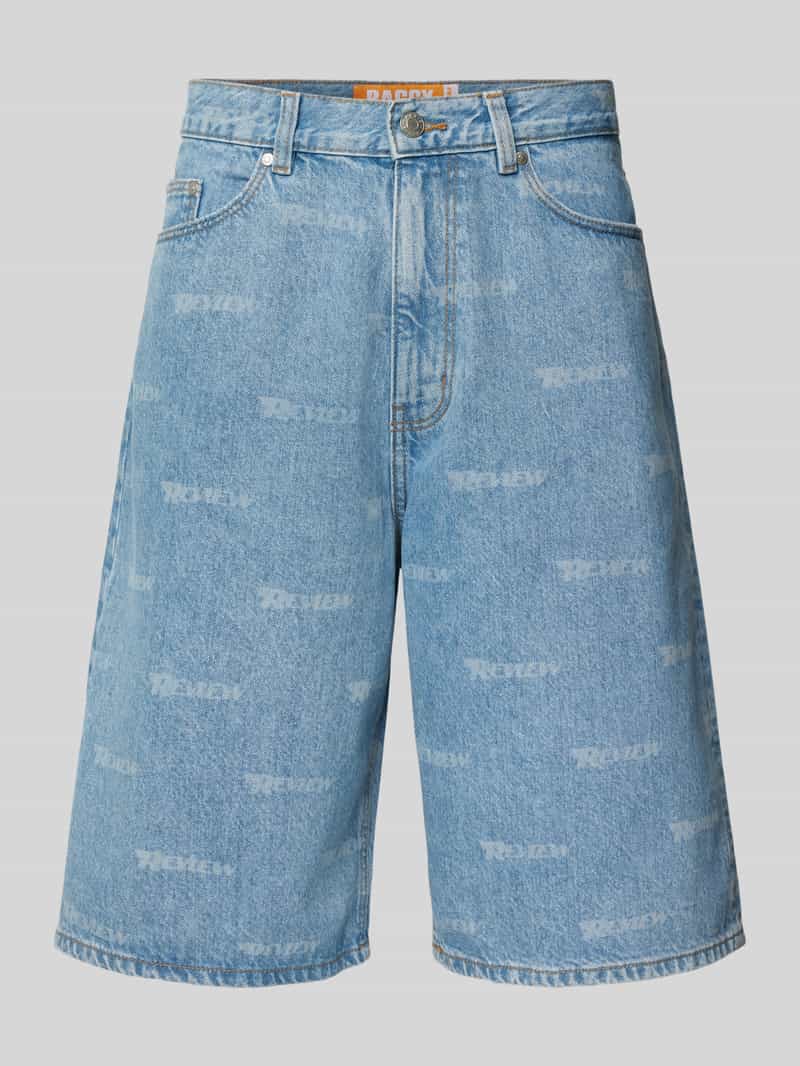 Baggy fit korte jeans in 5-pocketmodel