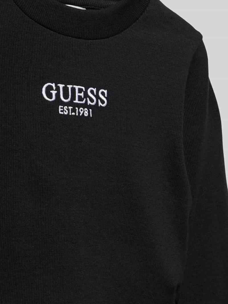 Guess Shirt met lange mouwen en labelstitching