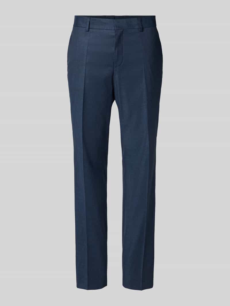 Boss Regular fit pantalon met persplooien model 'Genius'