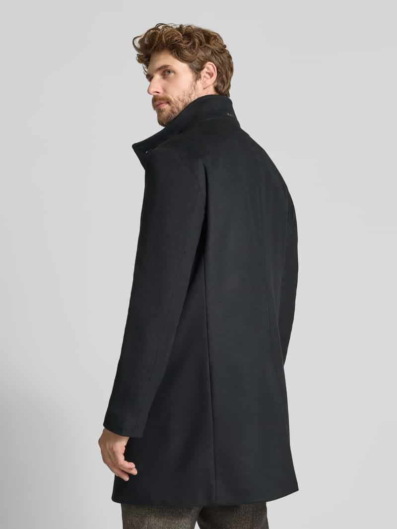 JOOP! COLLECTION Lange jas met hoge opstaande kraag model 'MARAN'