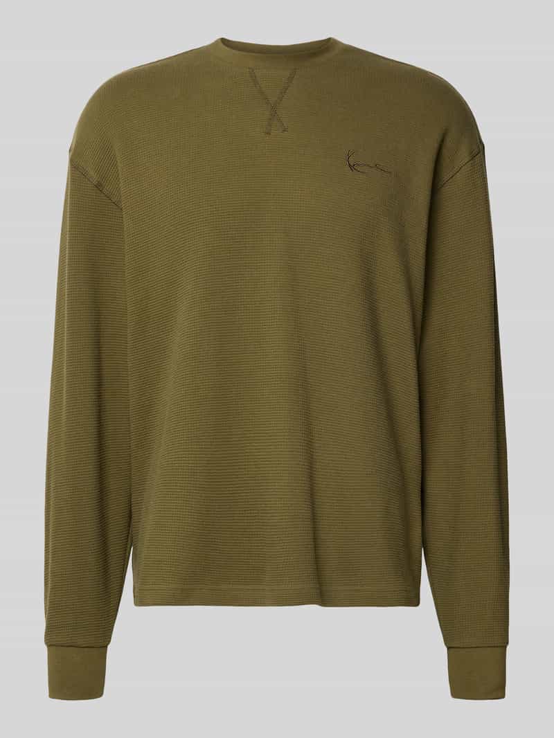 Karl Kani Shirt met lange mouwen en labelstitching