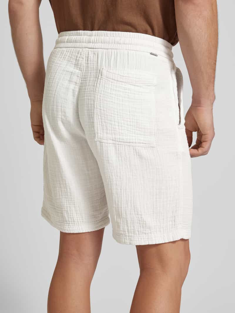 s.Oliver RED LABEL Regular fit bermuda in kreuklook