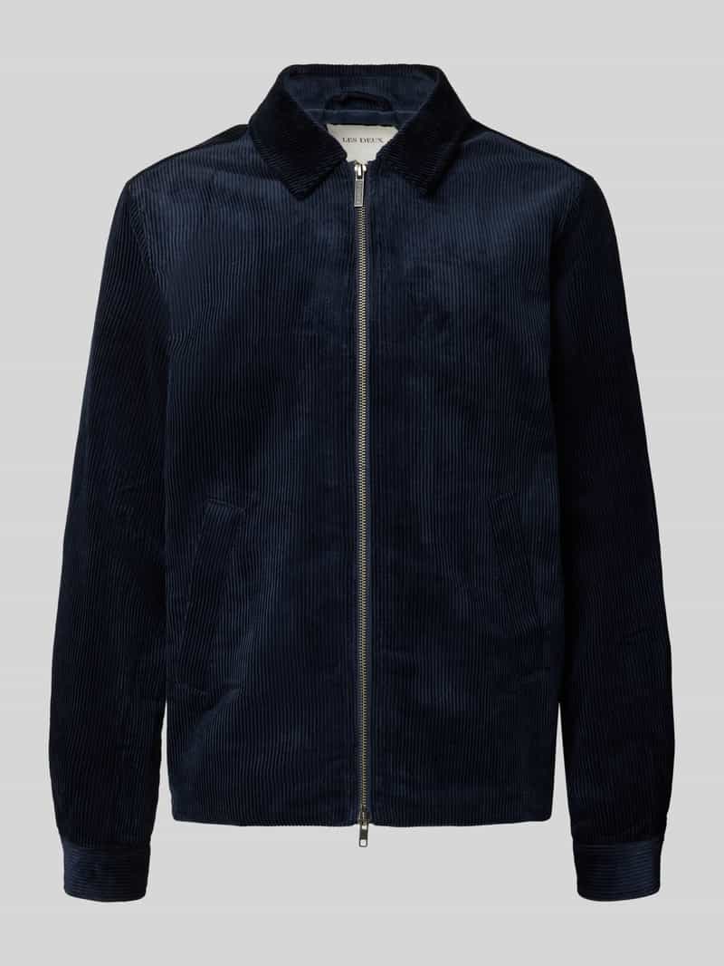 Les Deux Regular fit overhemdjack van corduroy en tweewegsritssluiting