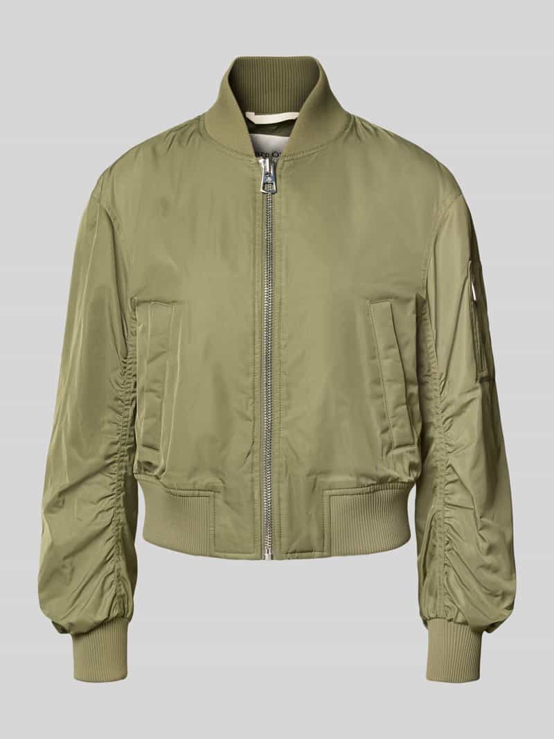 Marc O'Polo Relaxed fit bomberjack met ribboorden