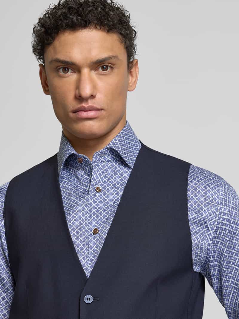HECHTER PARIS Gilet met knoopsluiting en scheerwol