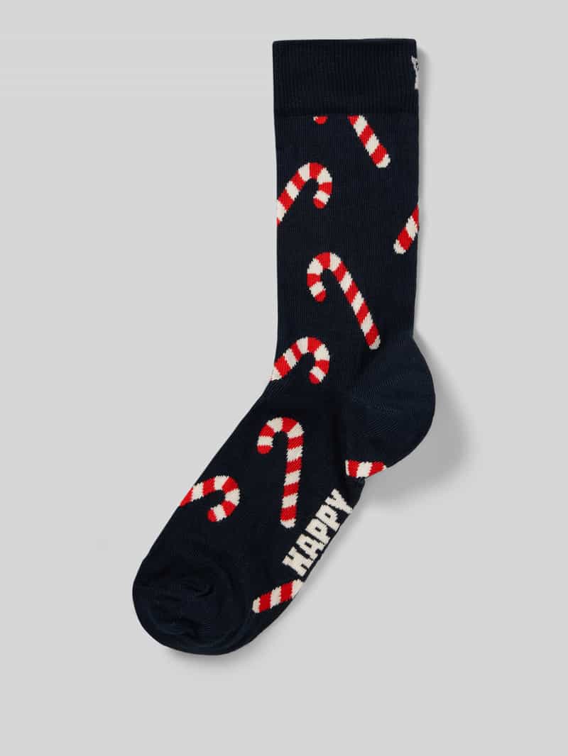 Happy Socks Regular fit sokken met motiefstitching model 'Candy'