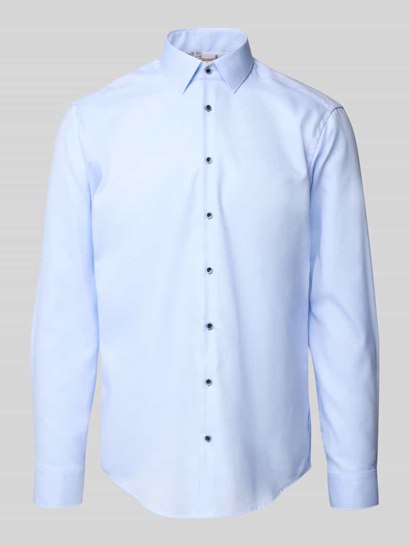 Eterna Overhemd met lange mouwen Comfort fit NON IRON (strijkvrij)
