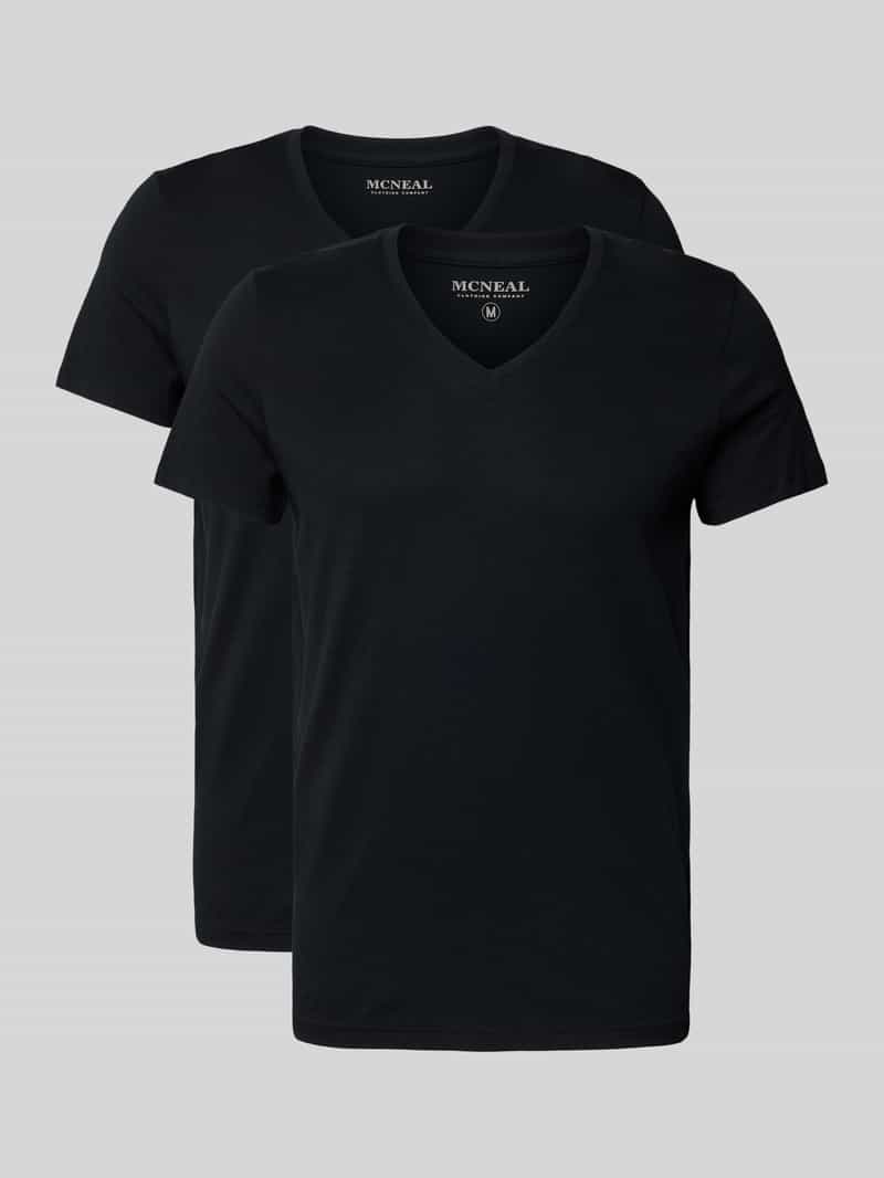 T-shirt van katoen in een set van 2