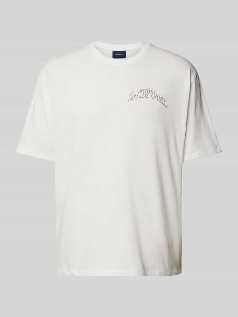lindbergh Oversized T-shirt met labelprint