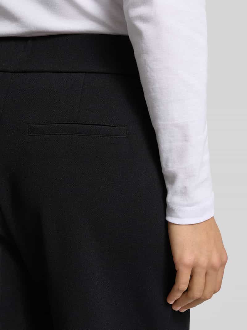 Zero Straight fit stoffen broek met elastische band