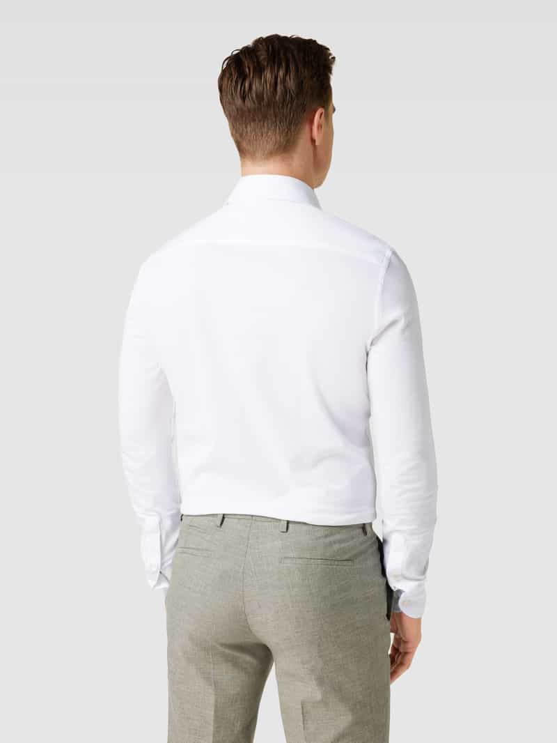 Slim fit zakelijk overhemd van katoen met stretch Profuomo