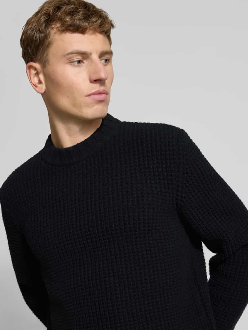 G-Star Raw Wollen pullover met structuurmotief model 'Chunky'