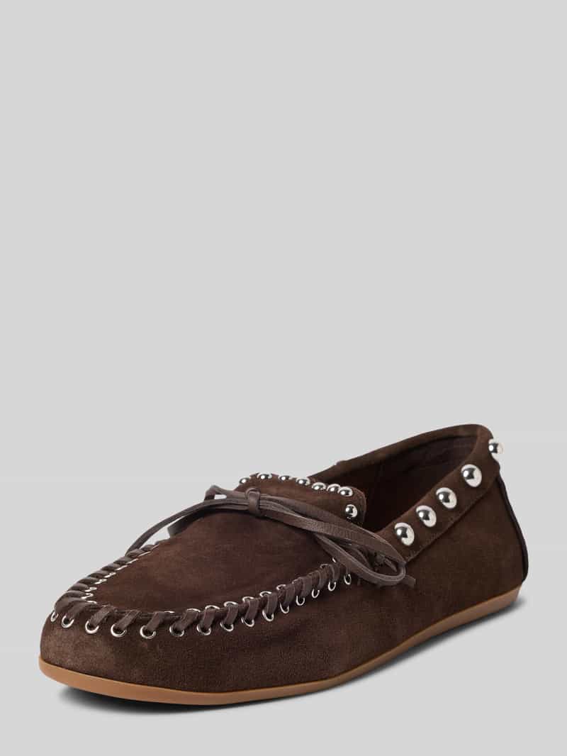 Loafers van echt leer met studs