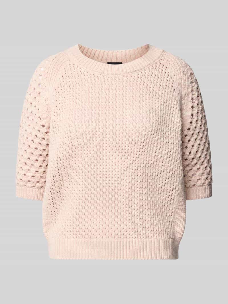Boss Gebreide pullover met ribboorden model 'Funima'