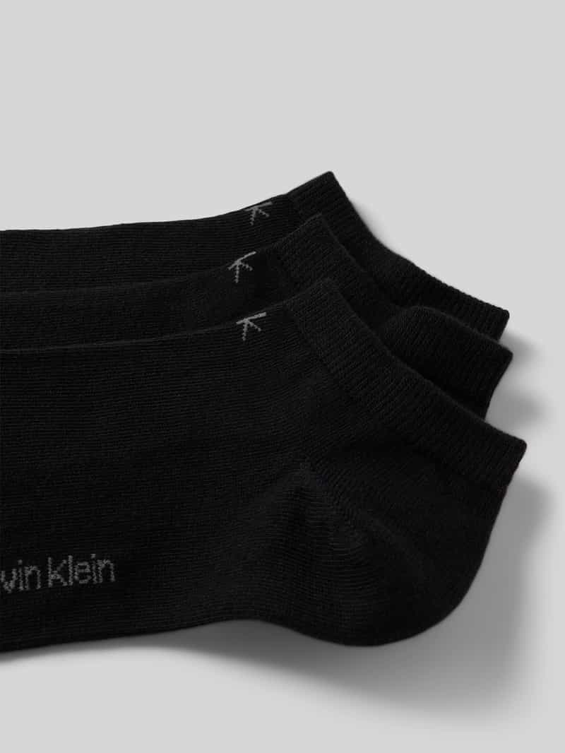 CK Calvin Klein Sneakersokken met labeldetail in een set van 3 paar