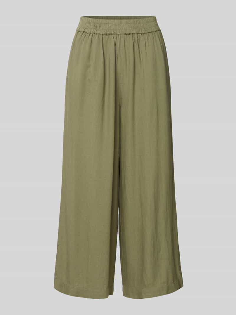 Pieces Loose fit culotte van een mix van viscose en linnen model 'PIA'