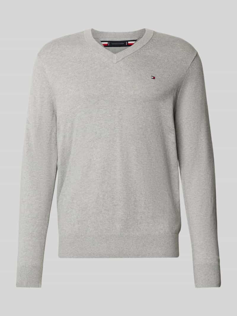 Tommy Hilfiger Trui met V-hals PIMA ORG CTN CASHMERE V NECK