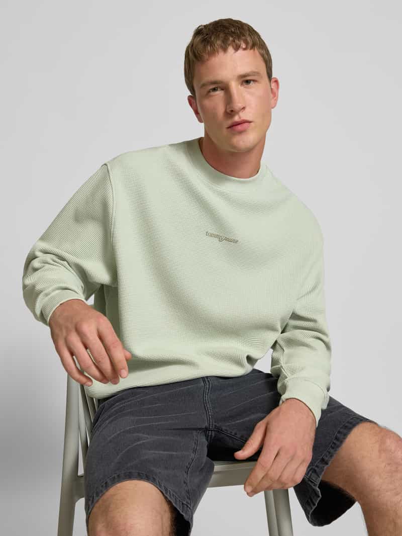 Tommy Jeans Comfort fit pullover van puur katoen